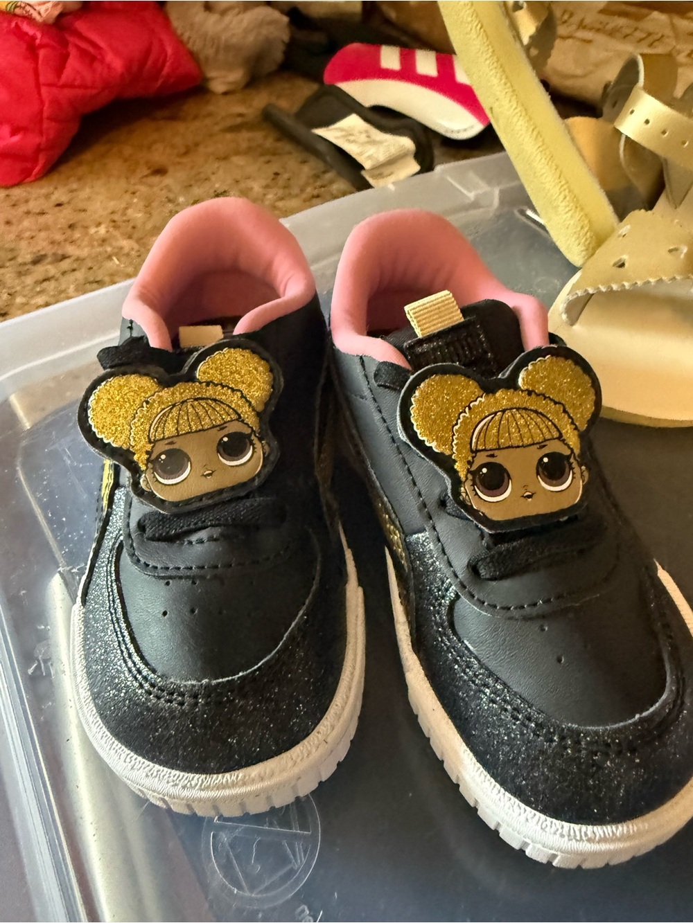 Girls LOL PUMA Glitter Character Sneakers with Pink Lining - Picture 4 of 6